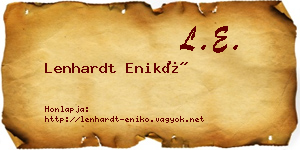 Lenhardt Enikő névjegykártya